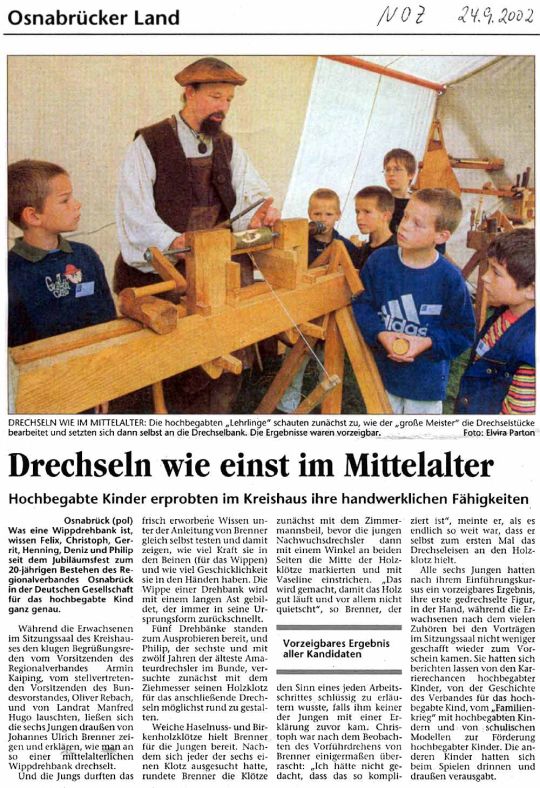 Drechseln wie einst im Mittelalter